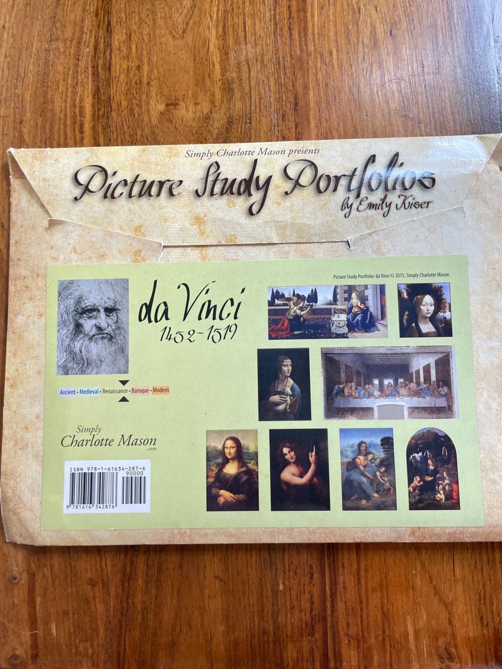 Simply Charlotte Mason Picture Study Portfolios Emily Kiser - Leonardo Da Vinci